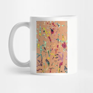 Coral Reef, Hawaiian surf fiber art and digital abstract Mug